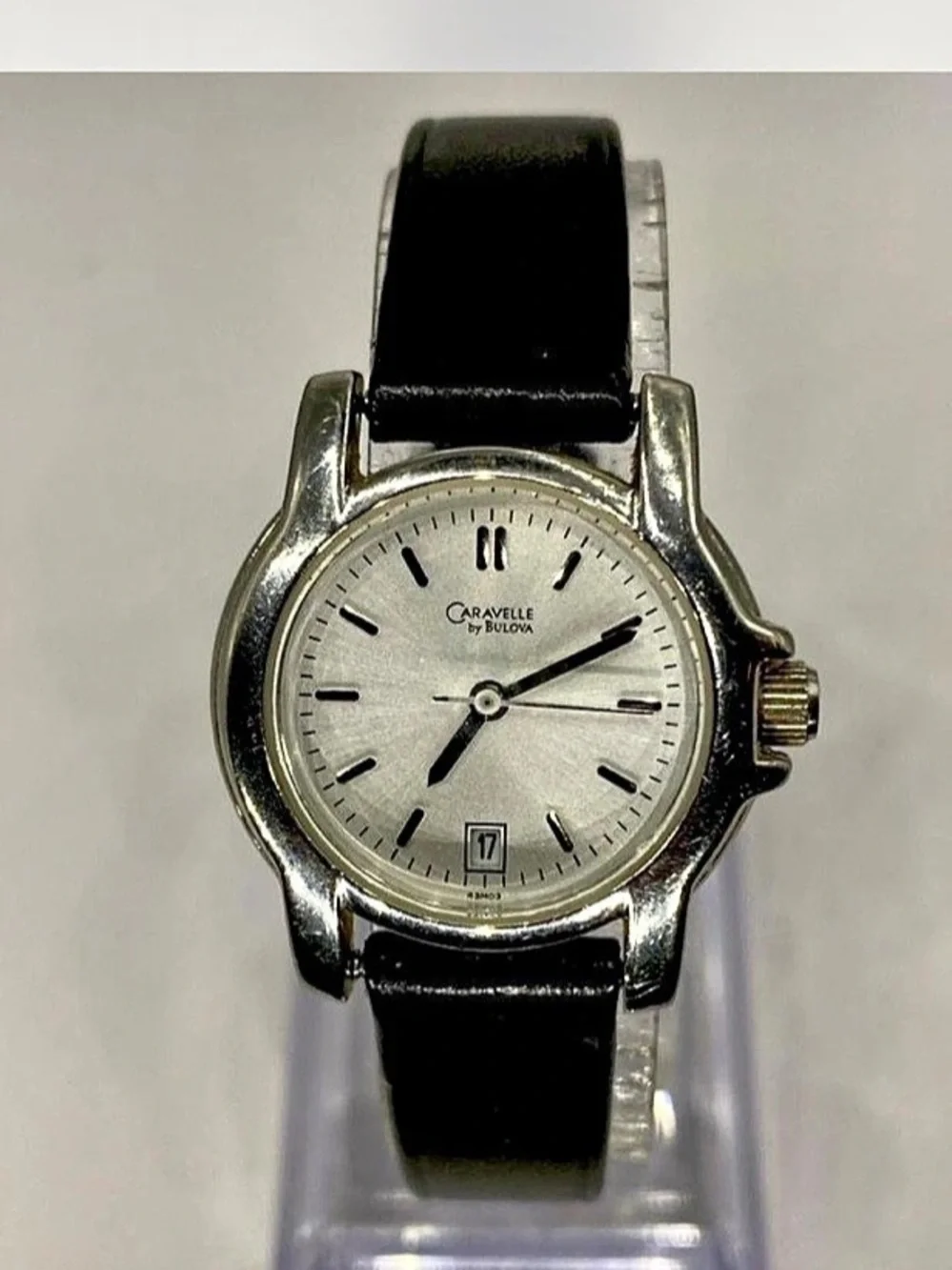 *** Caravelle “ by Bulova Analog Watch Black *^* Silverwear *^*